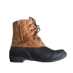 Stevies Quilted Fleece Lined Duck Boots Size 5